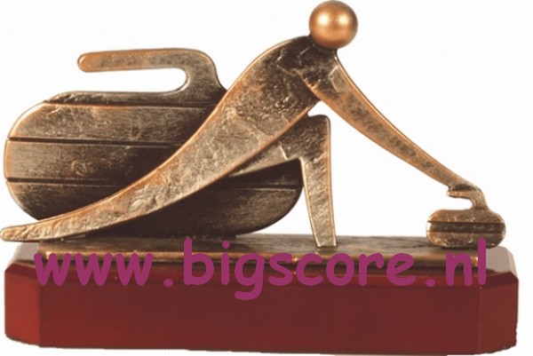 Curling Metaalbeeld BEL271